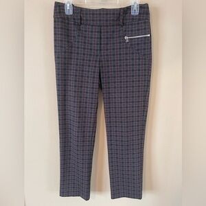 Margaret M Ankle Slimming Pants - Size M - Black/Gray/Purple